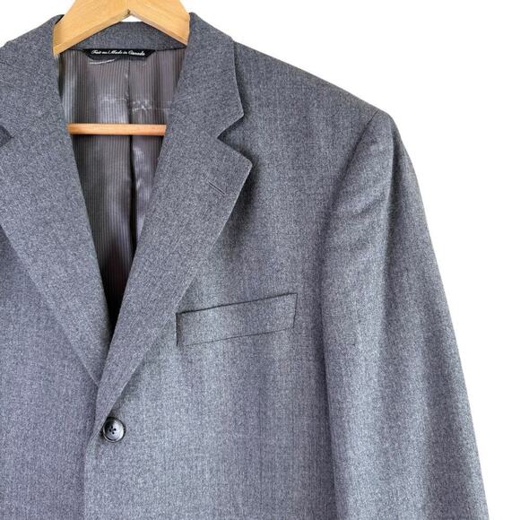 Jack Victor Italian Wool Linden Cut Blazer 3-Button Sport Coat Suit Jacket, 40R - Picture 4 of 13